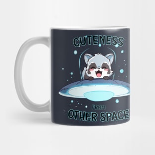 Racoon cuteness from other space Mug